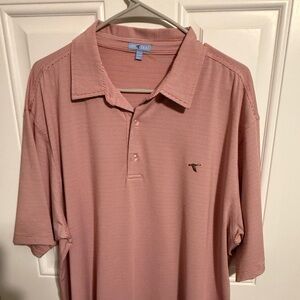 Genteal Red Striped Polo - XXL
